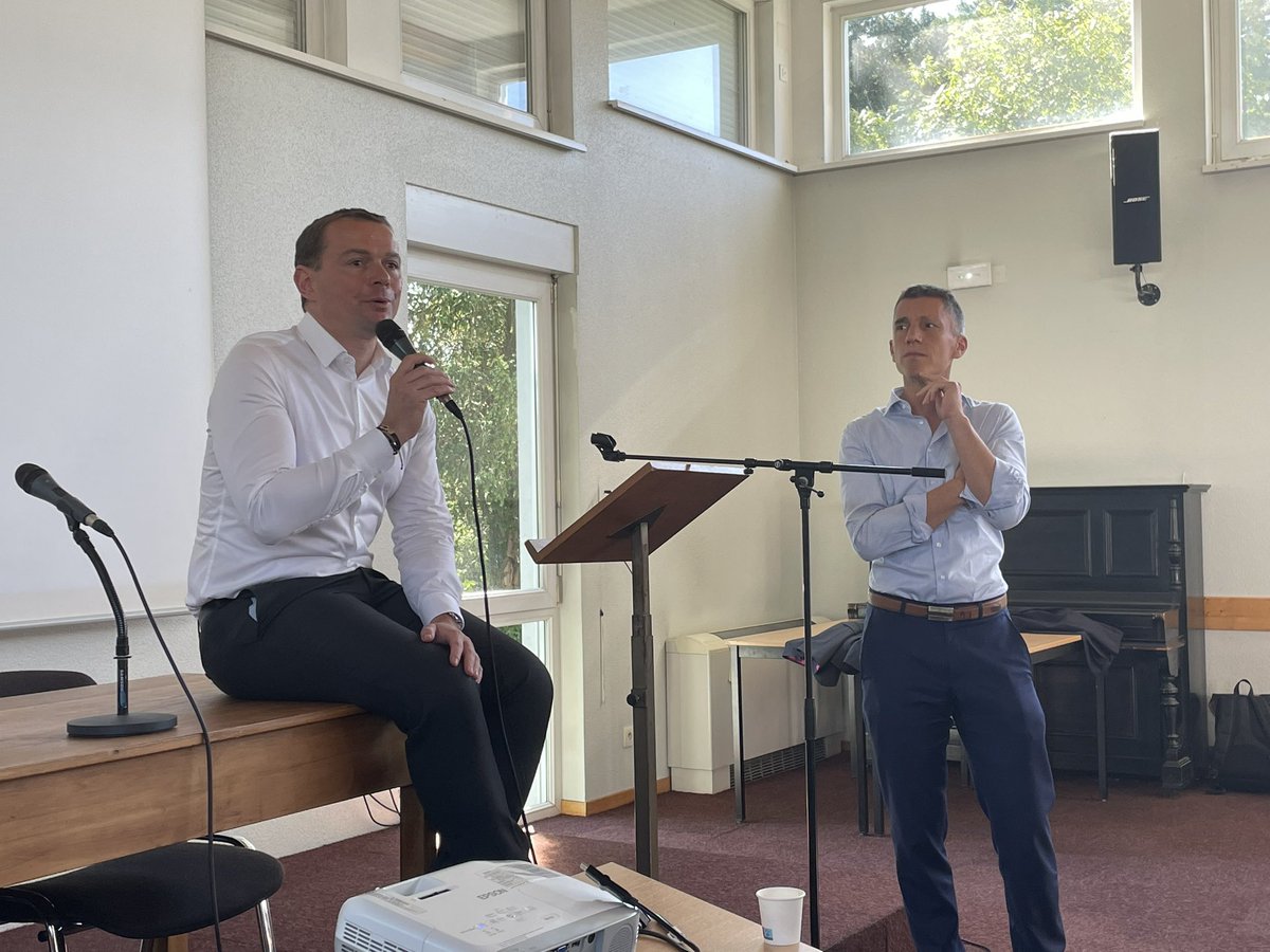 Merci à <a href="/olivierdussopt/">Olivier Dussopt</a> pour sa présence 
🗃️ A Mulhouse pour rencontrer les équipes de la CARSAT 
🇫🇷🇪🇺 pour la rentrée politique régionale de <a href="/Renaissance/">Renaissance</a> organisée par <a href="/fabiennekeller/">Nikita</a> et @brunostuder