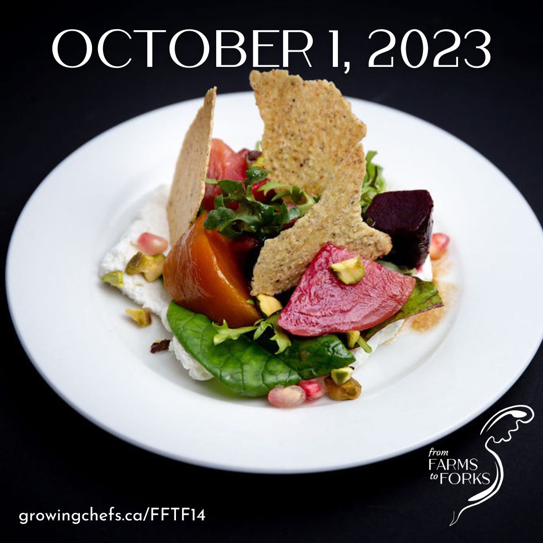 Join us to celebrate the talent of our local food communities! The original harvest kitchen party returns for the first time since 2019. From Farms to Forks lets you get close to the culinary action, tasting and enjoying the best BC has to offer. growingchefs.ca/FFTF14