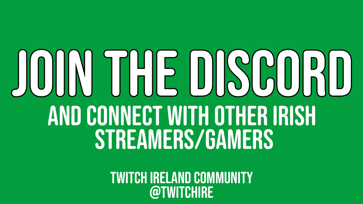 Want to discover an Irish audience? Why not join our Discord server! 💚🥳

Streamers will be pushed to the top of the members list when they are live. This is a prime platform to network and grow your stream community.

Discord: discord.gg/fx9GrxJ 🟢💚🟩 #twitchIRE #irish