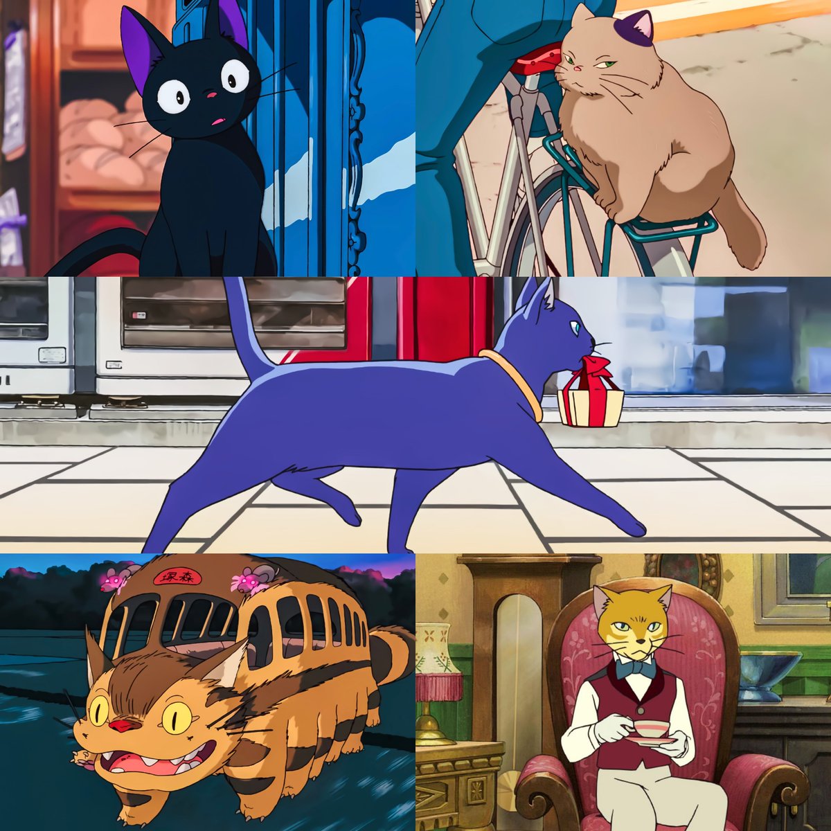 anime_'s tweet image. What's your favourite Ghibli cat?