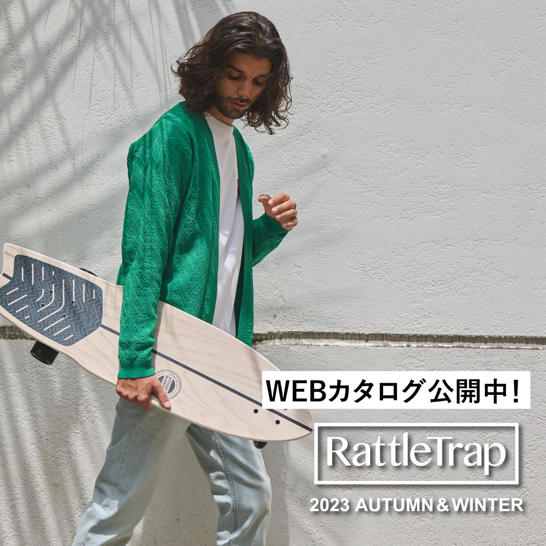 RattleTrap2002's tweet photo. RattleTrap2023 AUTUMN WINTER COLLECTION

◎ラトルトラップWEBカタログが公開されました！
一部アイテム販売中、予約受付中です！
秋服のスタイリングを楽しみましょう♪
https://t.co/eIDSnvxs8h https://t.co/72dYFzDNXW