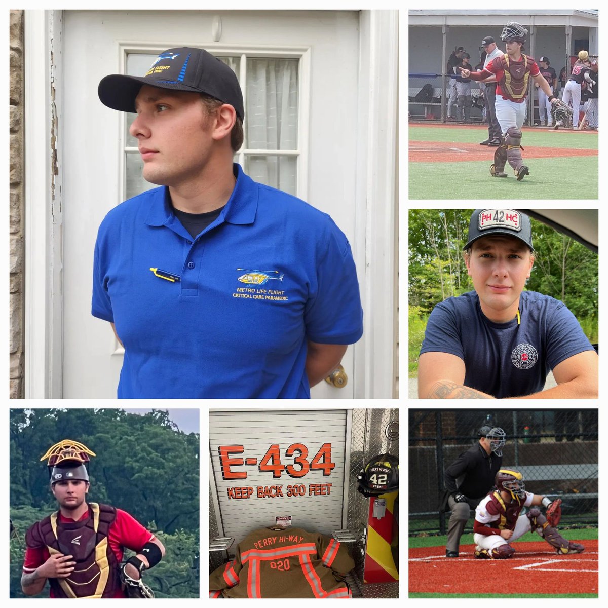 richgamber's tweet photo. The Bull @Dgamber25 

@GannonBaseball Collegiate Athlete ✔️ 

@guvmson Nursing Student ✔️ 

Cleveland Metro Life Flight EMT ✔️ 

Perry Hi-Way Hose Company Firefighter/EMT  ✔️ 

One damn proud Dad right here check ✔️ 

@b2_baseball 
@GUKnights https://t.co/8PBU21VJMm