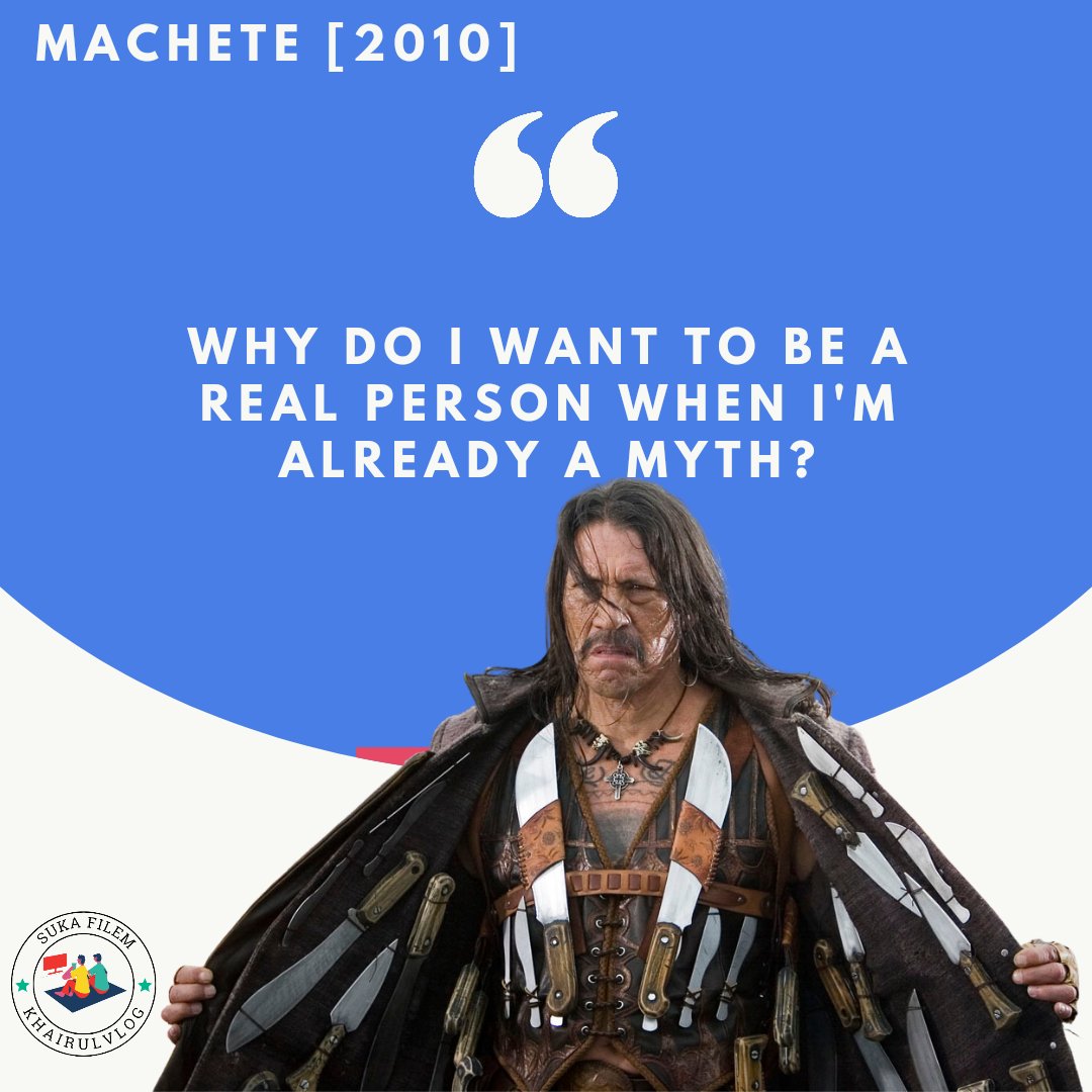 suka_filem's tweet image. Machete! Parang ialah kawannya! 🤣🤣

#dannytrejo #machete #triviafilem

Machete: youtu.be/1EwQd7UHmFw