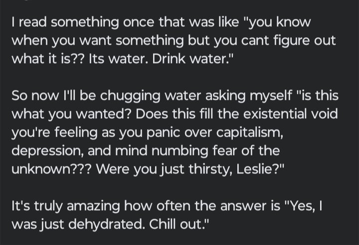 nerdibound's tweet photo. Stay hydrated, babes https://t.co/hV9BLSH9DJ