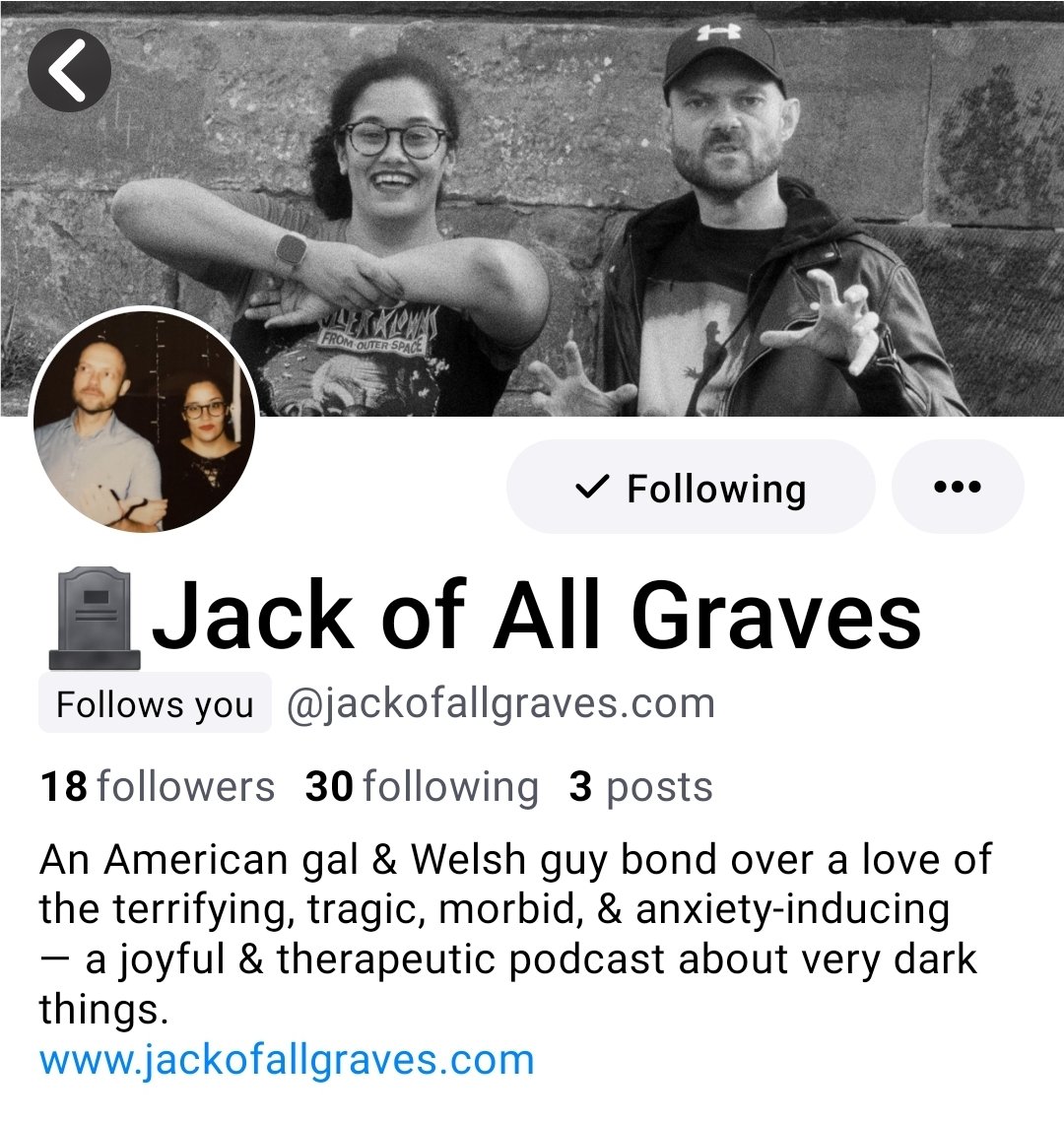 This week on JoAG, we delete this app from our phones live! Listen to find out why you won't be seeing us here anymore, and follow us elsewhere. 
linktr.ee/jackofallgraves