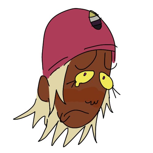 tried digital drawing again and it looks like rick and morty