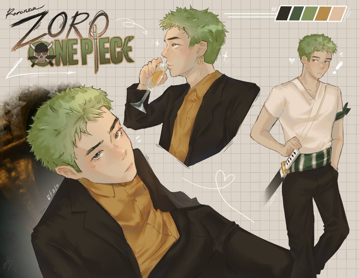 Roronoa Zoro ~ ( he looked so expensive >///< )
 #ONEPIECE  #fanart