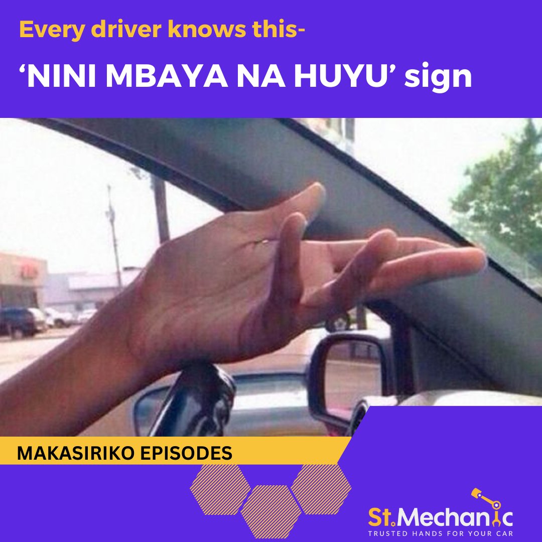 What other captions go with this hand sign? #RoadHabits #StMechanic #RoadSafety #Roadrage