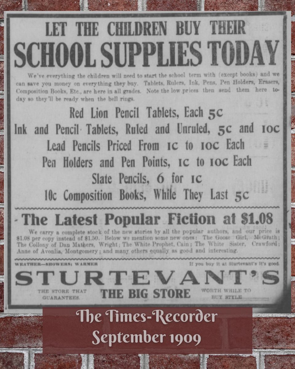 School Supplies, 1909

The Times Recorder
Zanesville, Ohio