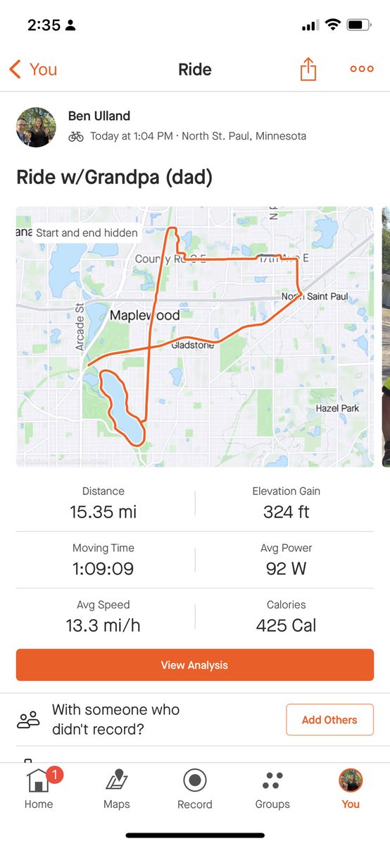 AgentUlland's tweet image. #WorkoutSunday
Got a ride in with my dad, stayed mostly in the shade for our trail ride
Went over 15 miles in 69 minutes