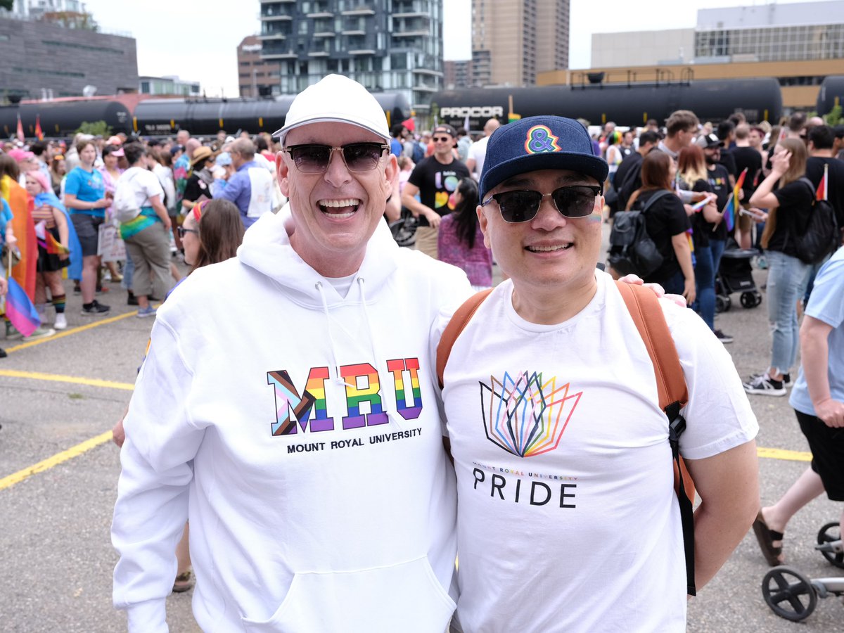 Happy Pride Calgary! Thank you to the many students and employees who joined MRU in the parade today. <a href="/MRUFaculty/">MRU Faculty Association</a> <a href="/SAMRUBuzz/">Students' Association of Mount Royal University</a> @mountroyal4u