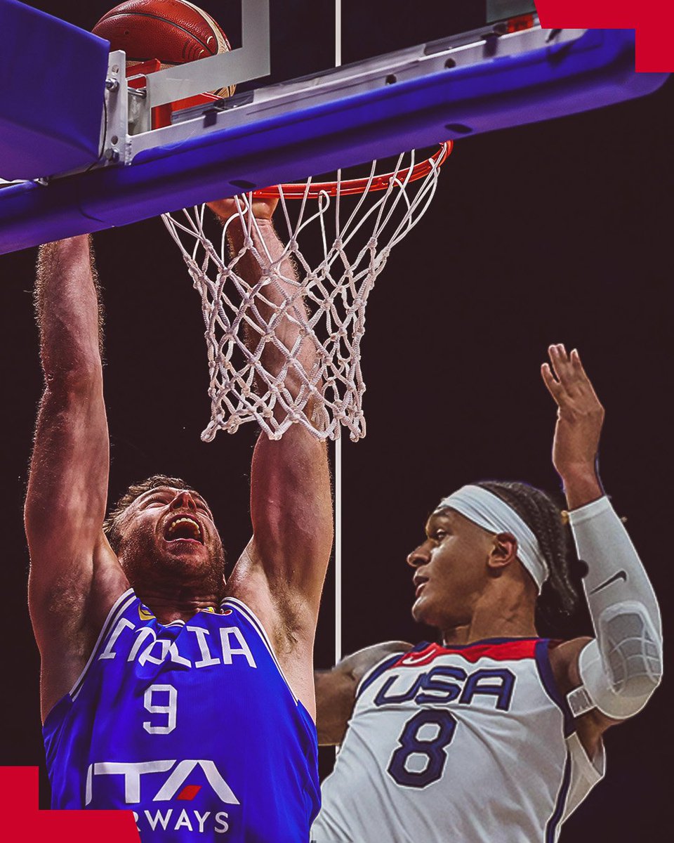 JaynoG1's tweet photo. La partita che volevo
quarti di finale ITALIA-USA
Martedi ore 14.40
Daje! ๐๐ช
#Italbasket #WinForItaly https://t.co/F4uz3iF42D