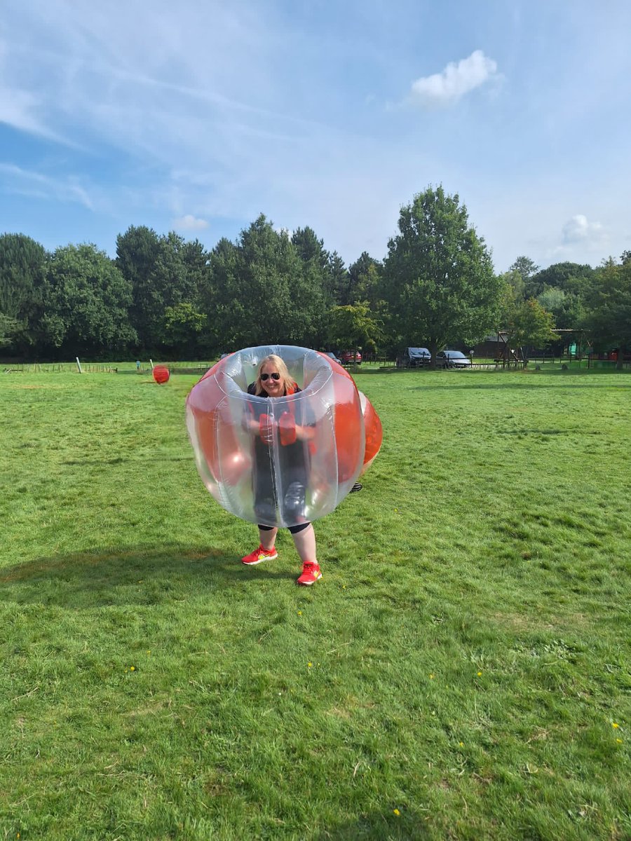 wendywalker74's tweet photo. Fab weekend with @1ELeakeGuides @sarahmerrall @jennyguides @KatherineRoyse. Camping, cooking, zorbing, axe throwing, shooting, an amazing campfire and lots of laughs as usual! https://t.co/4DxVk6tnkA