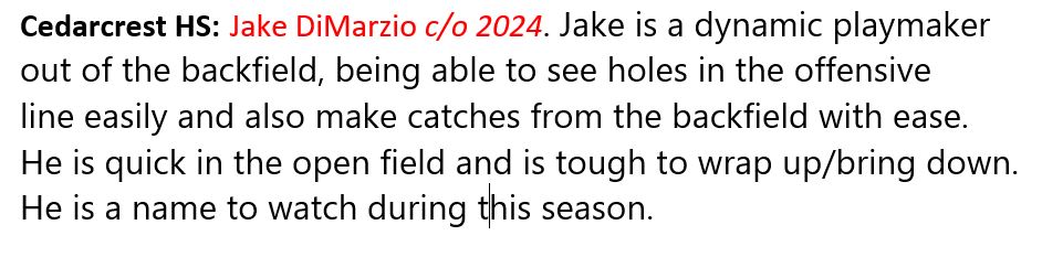 Thank you <a href="/PrepRedzoneWA/">Prep Redzone Washington</a> for the shout out.  I am looking forward to a great season ahead.  
<a href="/CedarcrestFB/">Cedarcrest High School Football</a>