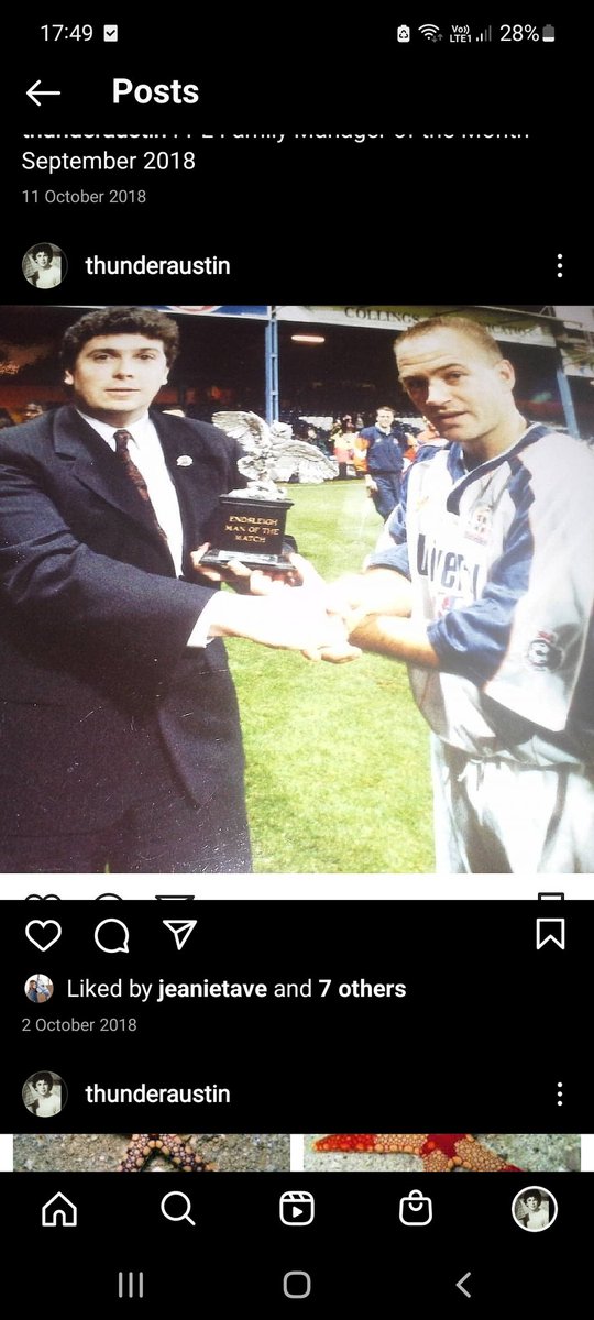 GHThunder66's tweet photo. @nickowentv 3 memories for stand out for me. Littlewoods Cup Final, presenting g M of the Match trophy to David Preece and meeting you in the Eric Morcombe Suite. https://t.co/dyKjFzyBtw