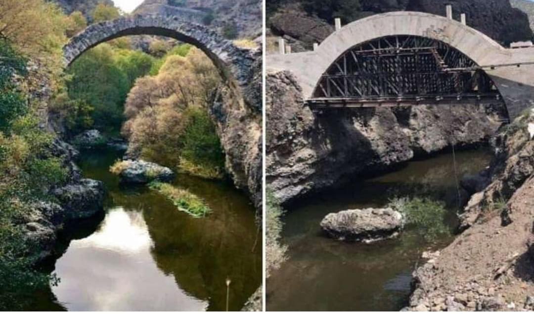 Malatya Arapgir’deki, tarihi Roma taş köprüsü resterozyonu… Dokunmasaydınız, çünkü beceremiyorsunuz!!!