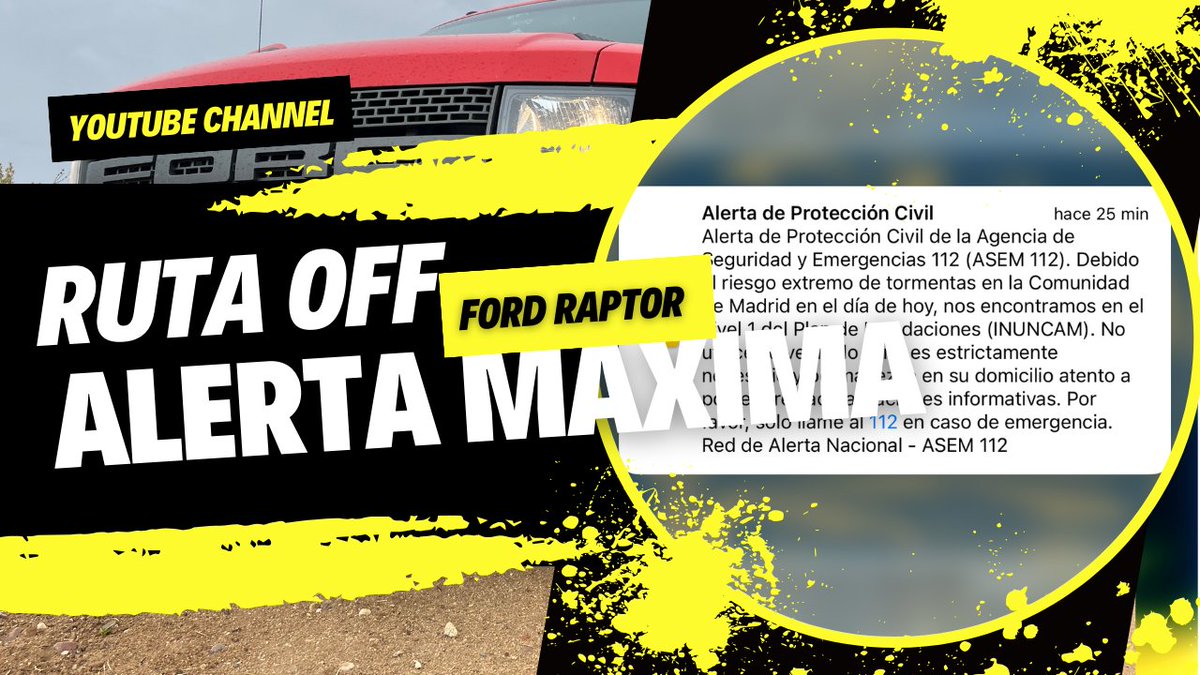 Guloffroad's tweet photo. ¡¿Nos la jumgamos?! Ruta 4x4 Alerta Lluvias Extremas Zona Centro Ford F150 Raptor https://t.co/ntDCZ06IPg a través de @YouTube https://t.co/PrOs1blmoS