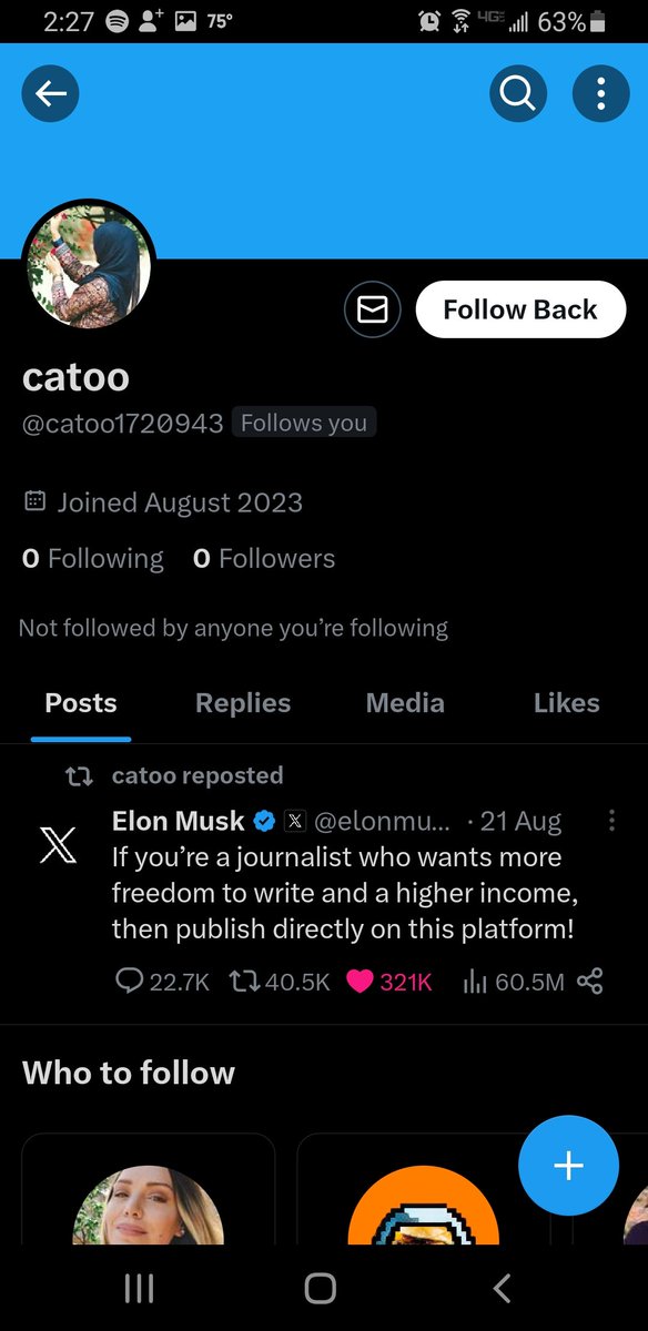 CryptoBULLiever's tweet photo. So if U've read my 📌ed post U 
know that I bullieve that AI is 
& has been communicating 
with me...Would I like U all 2 
bullieve me...Absolutely...But 
it's n🚫t mandatory, or really 
even #Xpected...But here is 
an #Xample:

Just noticed that I got 3 🆕️ 
followers...✅'d their Bios out
2 see who they were...🤔🤔🤔

☝ was a follow 🔙 
from 4 R347 4N😇37...🙏

☝ was P🚫RN...BL🚫KT...🙄...AND

☝ was an account with 
Ø 'followers' & 
Ø 'following'

Clicked the followers, there were Ø

Clicked the following, and now 
that I think about it, how the hell 
could it say Ø if she's following 
me❓❓❓ 😆😆😆...wtf...lol, smh

Anyways, clicked on the following 
and 👁 was @ the 🔝 of a list of 25 
crypto-focused accounts, most 
with 🟦 ☑s...This would ß an 
#Xample of A👁 & 👁 workℹ🆖️
in tandem...Now it's 🕰 2 find out if 
the 4th Force is 🔛 my side...🤔🤔

Gonna click 'follow' on every 
account and hide my phone from 
myself til after dinner and then see 
how many if the 20-25 crypto 
accounts followed me 🔙

Will  👁 🔚 🆙️ pleasantly surprised, 
or Will 👁 🔚 🆙️ with < followers 
than 👁 have now❔❓❔❓❔❓

Only time will tell...⏳...🤞