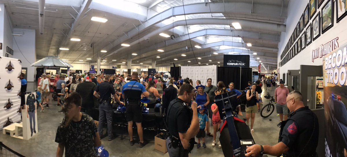 NSP_TroopE's tweet photo. Another busy day at the #NebraskaStateFair!!  So many positive interactions, so many educational opportunities on seatbelt and driving safety, and several upcoming #FutureTroopers applications. https://t.co/kqasdijIFV
