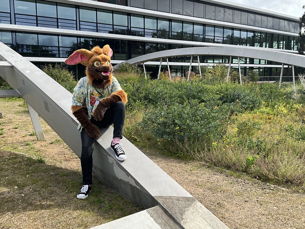 Fursuiting for the first time today :D 
#Eurofurence27 #Eurofurence 
📸 <a href="/souvillaine/">Souvillaine</a>