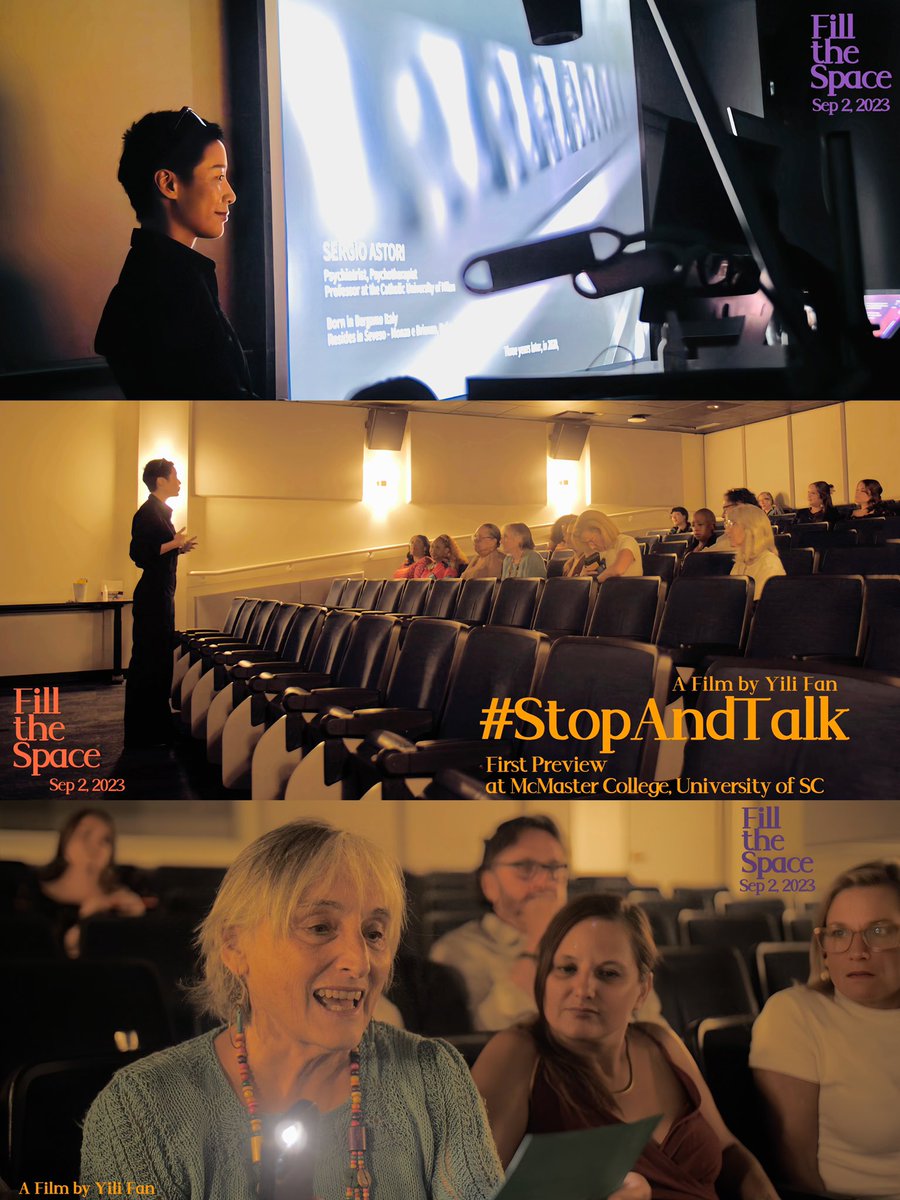 yiliyilifan's tweet photo. It’s my great honor to have the first preview of #StopAndTalk with collaborators in SC at McMaster College, University of SC📽✨

#StopAndTalk a film dedicated to Edgar Morin and his Seven Complex Lessons in Education for the Future ✨ https://t.co/4Xqok3BQbK