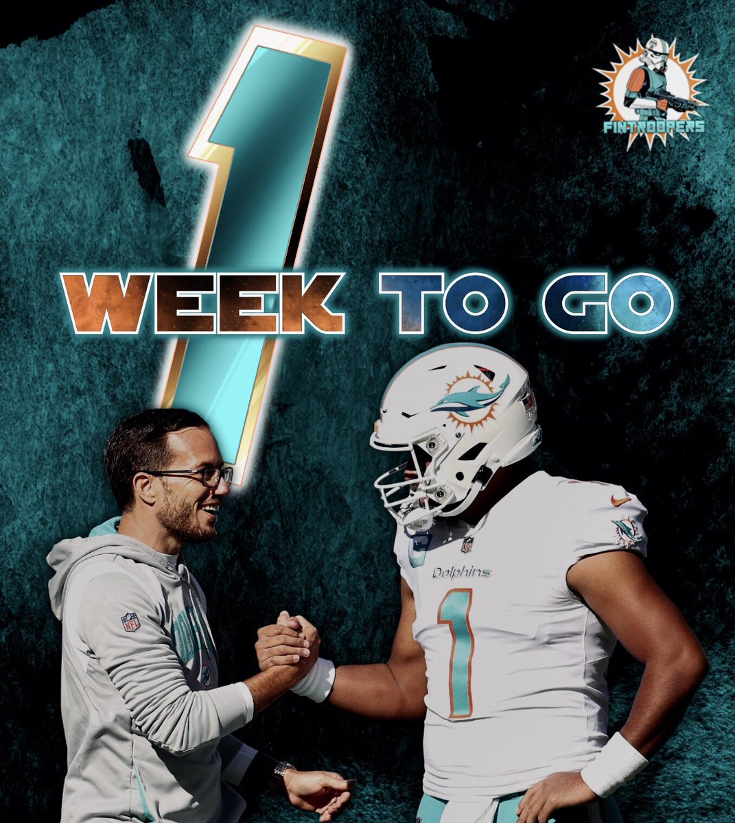 One. More. Week. 🐬🆙 #CountdownToKickoff