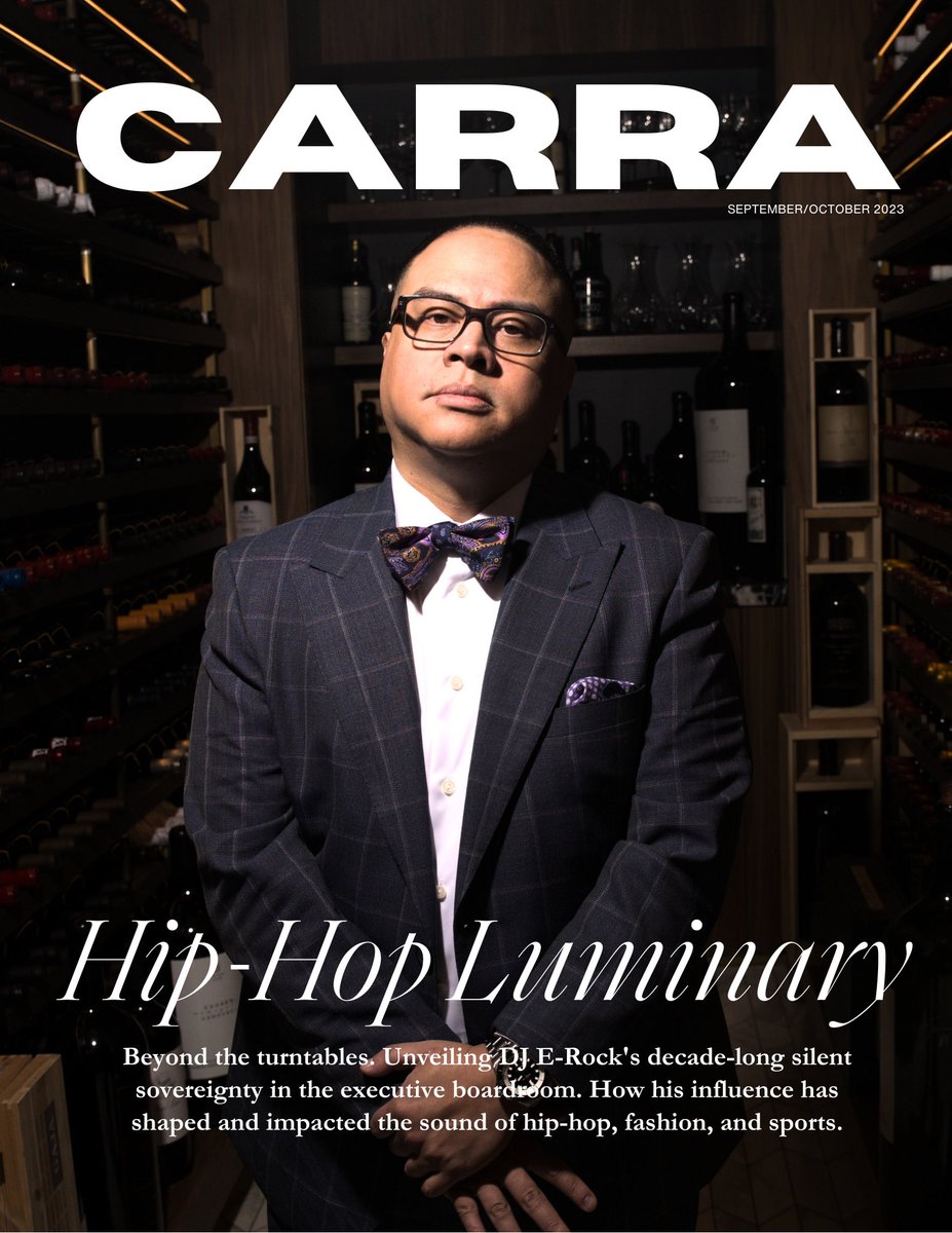 carraluxe's tweet photo. His influence on hip-hop has transcended beyond turntables and into boardrooms. Introducing CARRA’s September cover, starring @DJERock. https://t.co/URTyxFs4ok