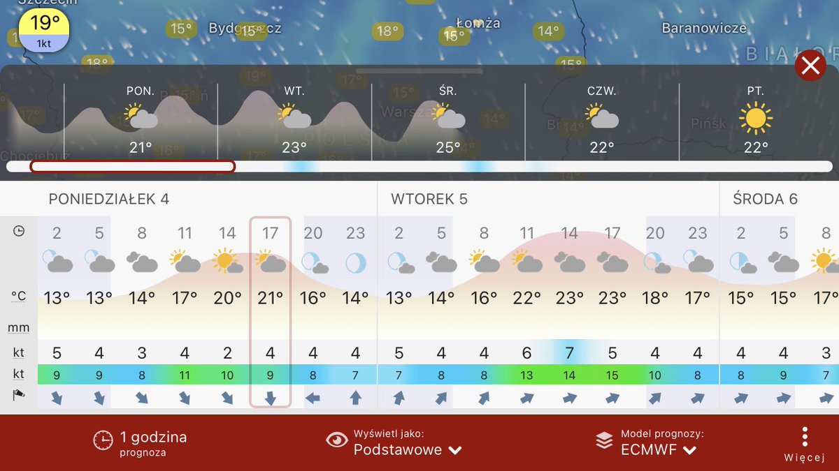 MeteoinfoLMOSPL's tweet photo. Prognoza pogody wg.modeli #ECMWF #GFS #ICON dla #Ostrołęka na 0️⃣4️⃣.0️⃣9️⃣.2️⃣0️⃣2️⃣3️⃣ #Windycom https://t.co/YPK5It6RT8