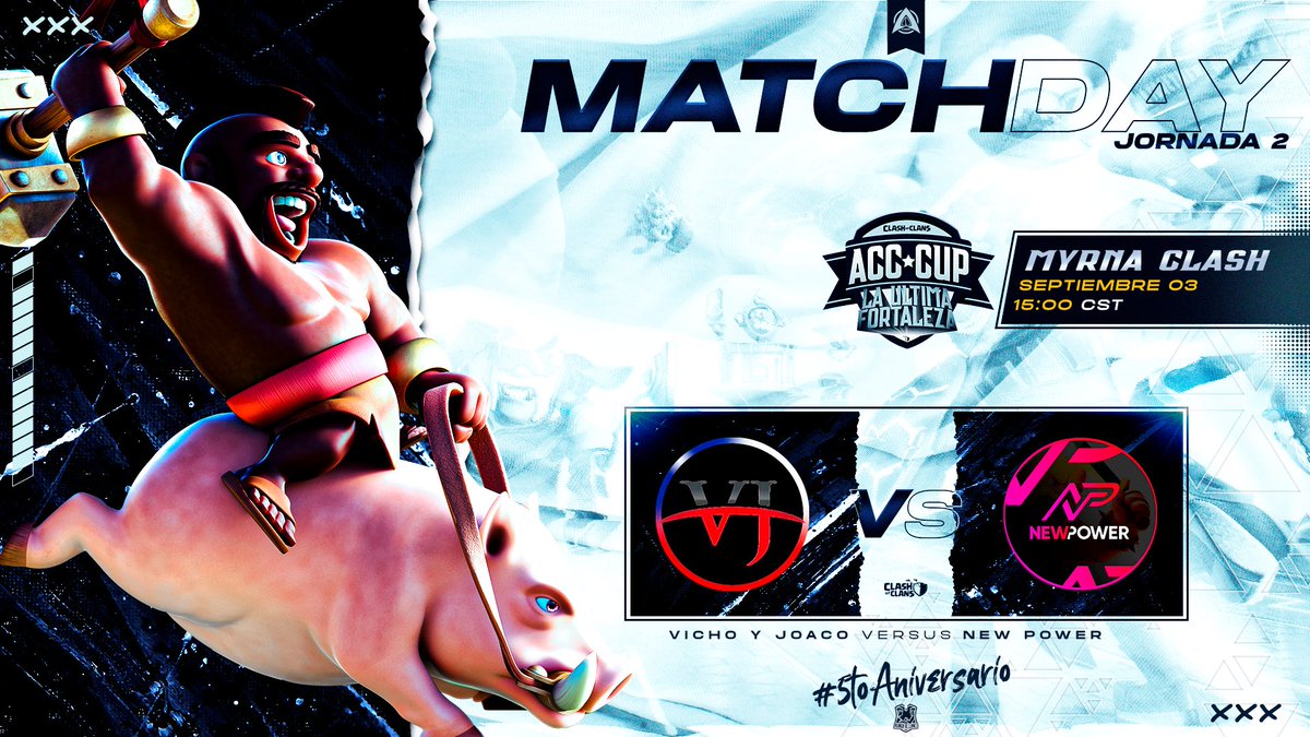 ⚔️<a href="/AccComunidad/">Alianza de Clanes COC</a> W2⚔️

<a href="/VichoyJoaco/">clan Vicho y Joaco</a> 🆚 <a href="/NewPowerGG/">New Power</a> 

👾 twitch.tv/myrnaclash
🔴Live 3:00 pm

#AccComunidad #ACCCup