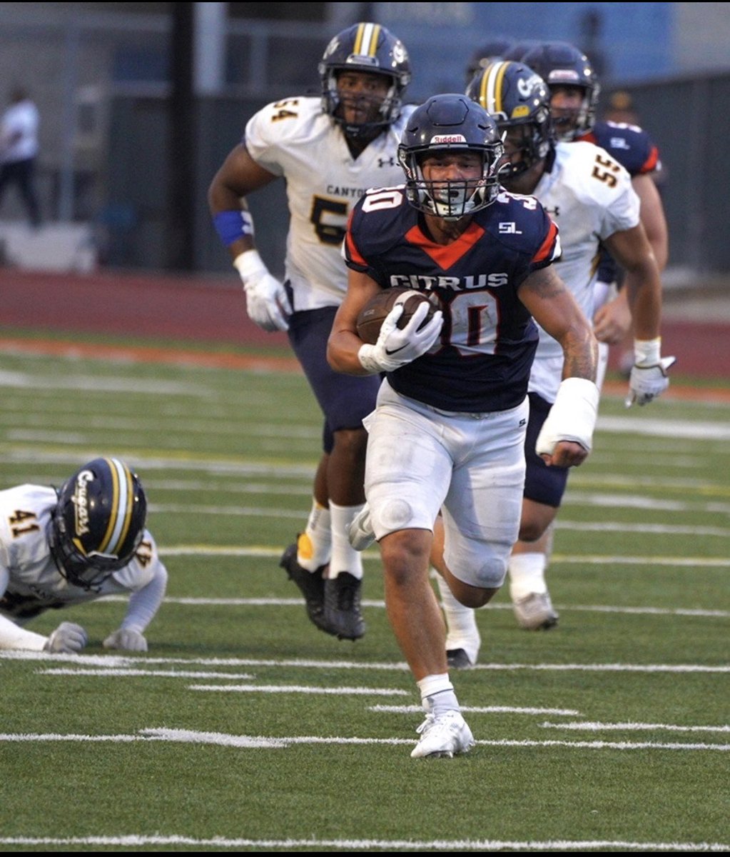 Former Wildcat @kannon_katzer carrying the rock for @Citrus_Owls. Good luck this season! @MSHS_CAT_SPORTS #GoCats