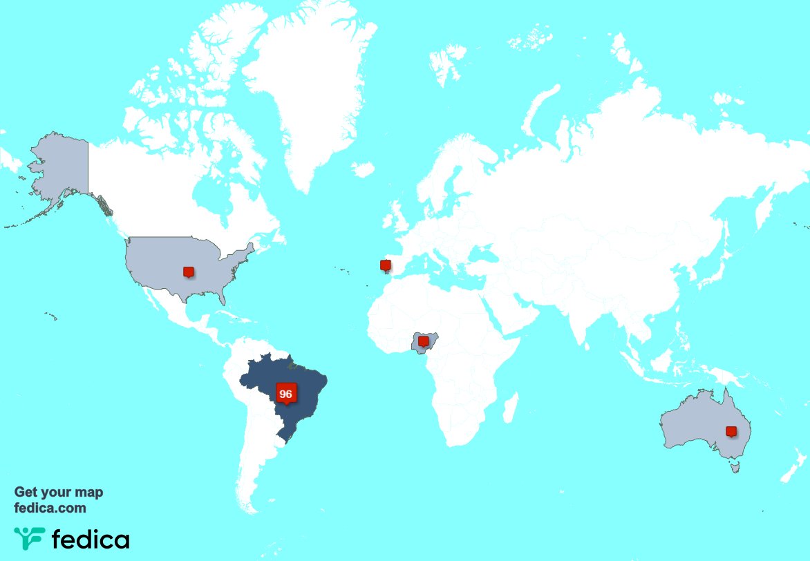 Tenho 1 novos seguidores, a partir de Nigéria 🇳🇬 na semana passada fedica.com/!JulioCesarMat…