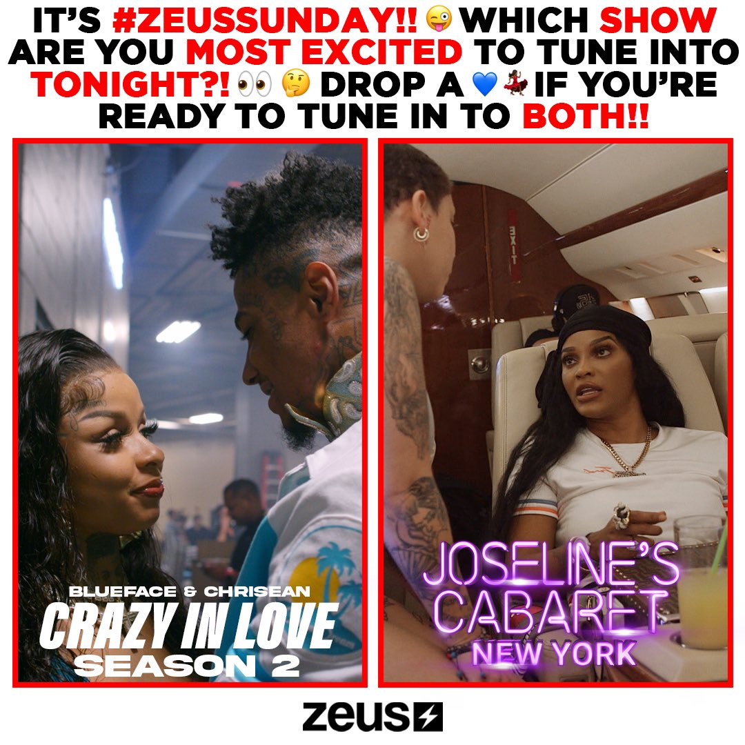 The_ZeusNetwork's tweet photo. Yesss!! ๐๐ฃ๏ธ Itโs #ZeusSunday and Today will be full of excitement with @ChriseanMalone and @bluefacebleedemโs #CrazyInLoveS2 and @MsJoselineโs #JoselinesCabaretNY BOTH Streaming TODAY!! ๐คฏ๐ฏ Which SHOW are you gearing up to tune into?!
Link in bio to subscribe!! โก๏ธ https://t.co/8kZTvEbWRH