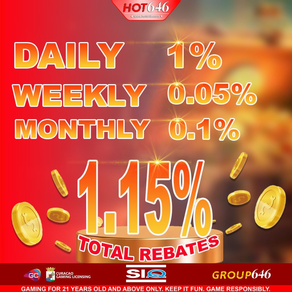 Lodi291Official's tweet photo. 🌟REBATES 🌟

Back up Resback ba kamo? sagot ka ni HOT646 🔥

📥REGISTER HERE:
➡️ https://t.co/HfNnxTvt5W

📥Follow HOT646 Official SNS:
➡️ https://t.co/cVqhymiEt7

So play now and receive your REBATES! 🪙

#HOT646  #memes #winning #poker #Sportbook #retrogaming #blackjack https://t.co/aNGK3Zq050