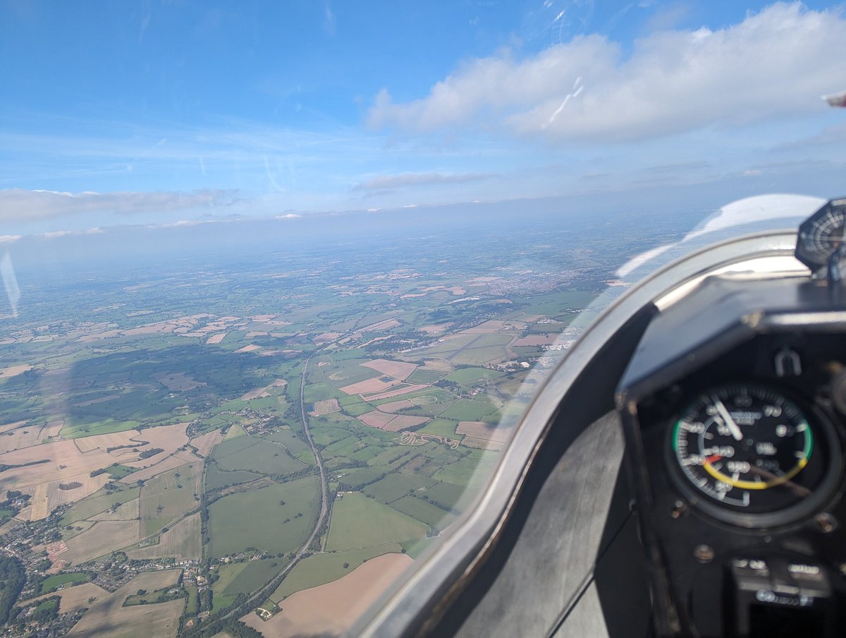 VGS_SNCO's tweet photo. Nice day for committing aviation. Another hour in the logbook with a solo flight in the Astir. Even went to check on @632VGS whilst I was out 😂 https://t.co/YgTJMfK5sJ