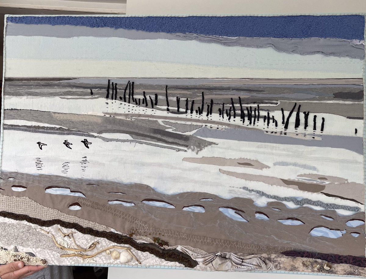 Joint second in The Yellow Door Art Gallery competition, on their beautiful stone wall until end Sept.