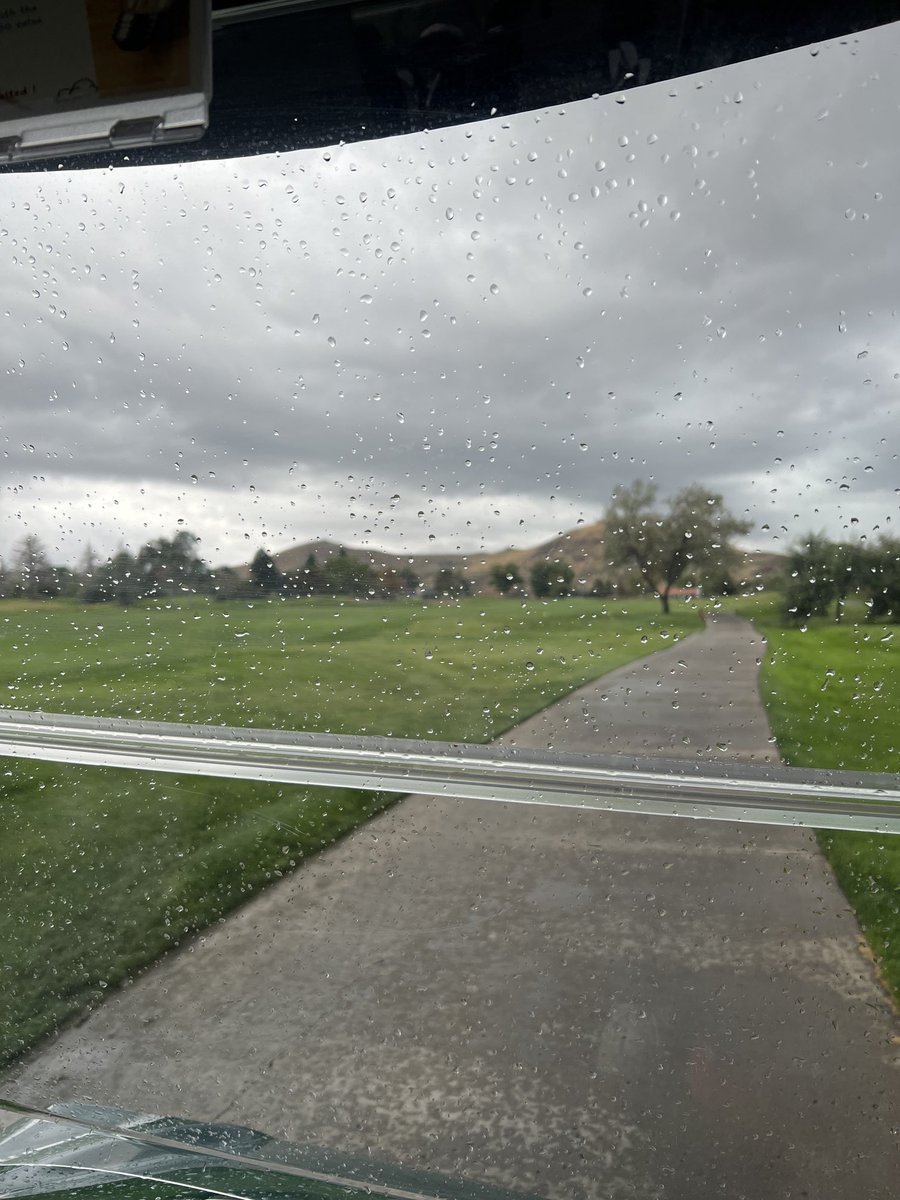 View about 20 minutes ago.  Calm before the storm.  Rained out after two holes.  At least we tried. #WeekendGolfer #RainyDayBlues