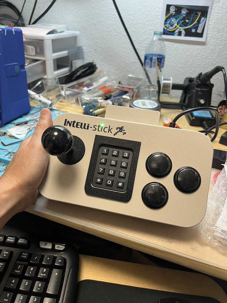 retrogameboyz's tweet photo. I love my @officialbondic and of course #retrogaming #intellivision - @DanRamo07555230  - yours is up next! https://t.co/xlaygQXKRc