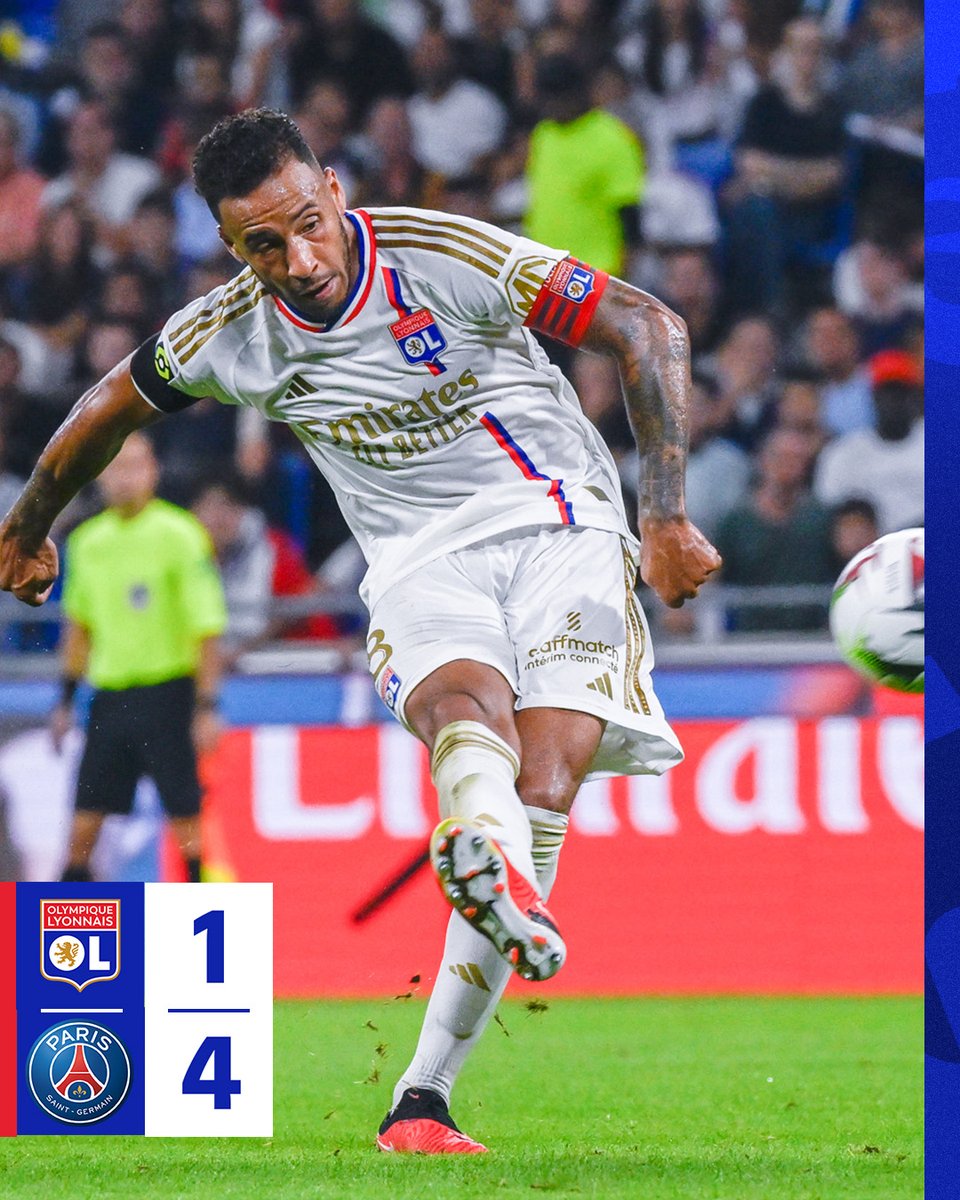 OL's tweet photo. Fin du match.

#OLPSG 1-4 https://t.co/CPLsPYo1sR
