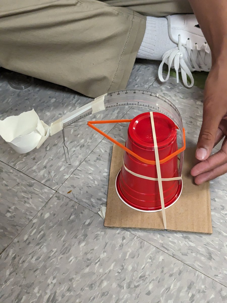 WBECHSWarrior's tweet image. Mr. Bryant&apos;s Introduction to Engineering students worked on an instant challenge to make rice bean bags go flying with accuracy!!!! 💜💛💜
#learningwhilehavingfun #readysetgo🏁