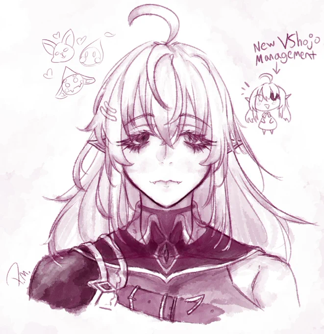I can't believe Geega is the new owner of VSHOJO!?Good luck on your New Management!  #GEEGArt 