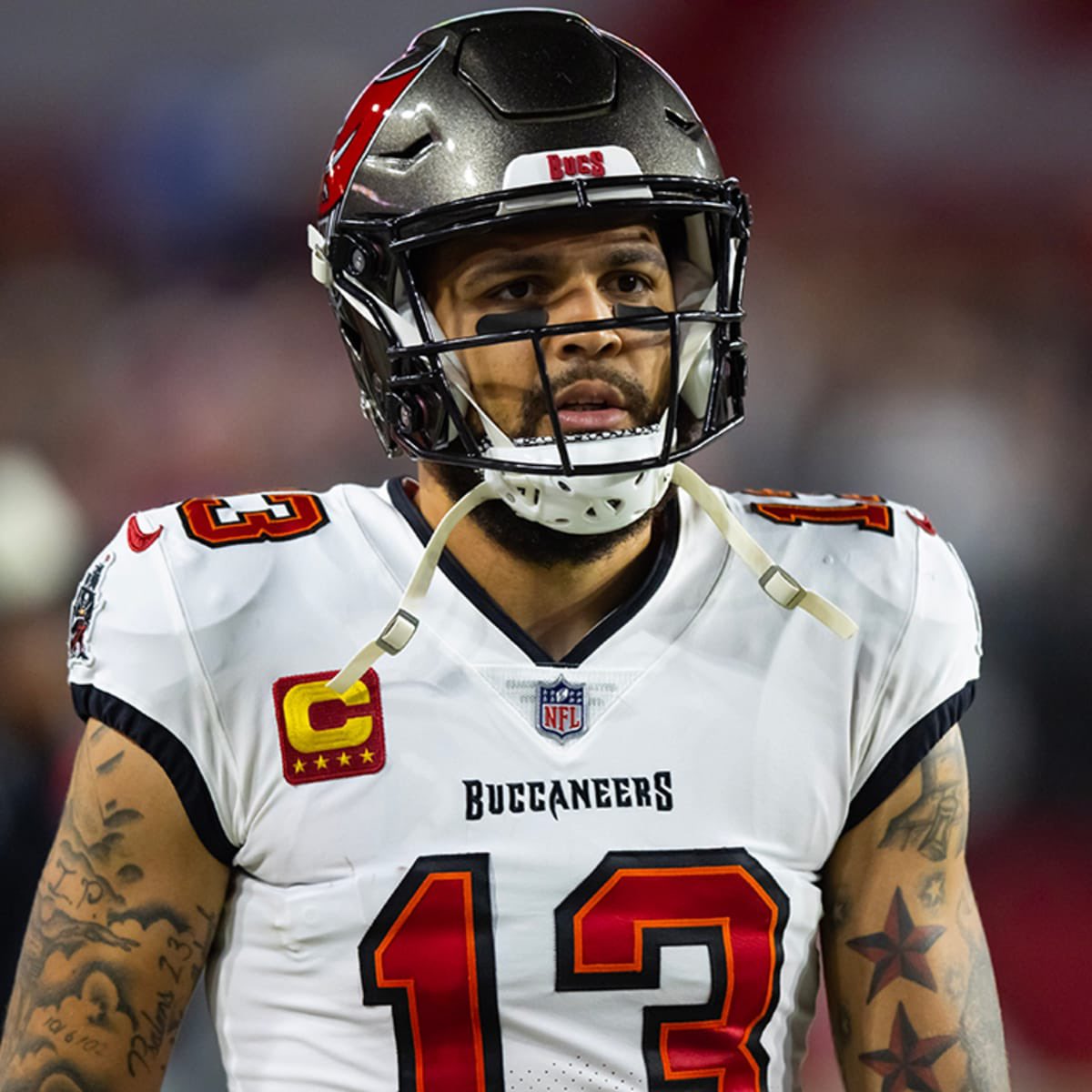 TREHAWKlNS's tweet photo. BREAKING NEWS: Contract talks between the #Buccaneers and star WR Mike Evans have fallen apart. 

Evans has requested a trade with his preferred destination being the #Giants. 

He has stated that he wants to go to a team with a young rising star at QB. 

WOW. https://t.co/m2pyNT2s8L