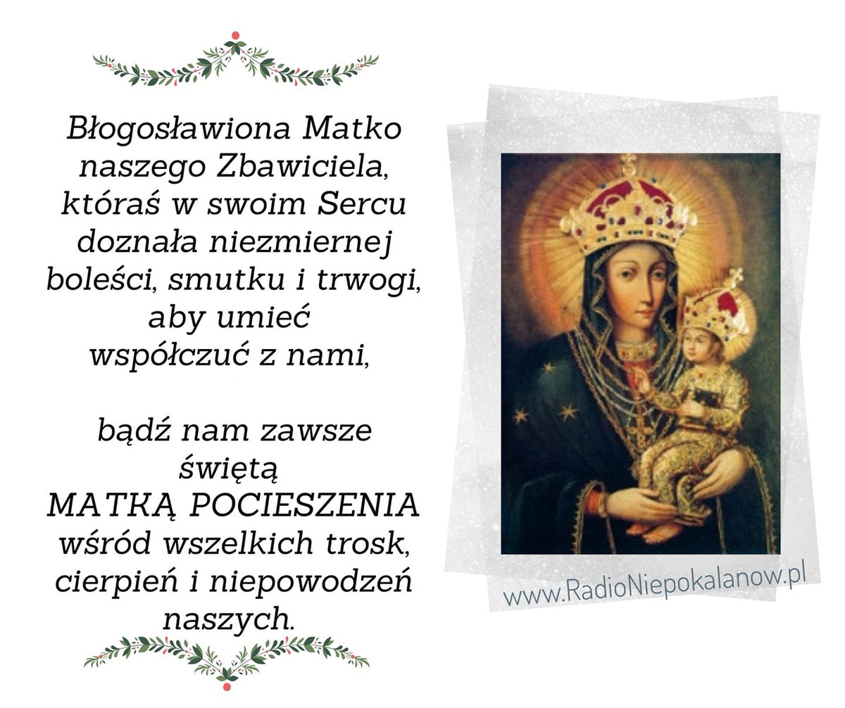 Rd_Niepokalanow's tweet photo. 4 września przypada wspomnienie Matki Bożej Pocieszenia. https://t.co/kXdwPFNpZb