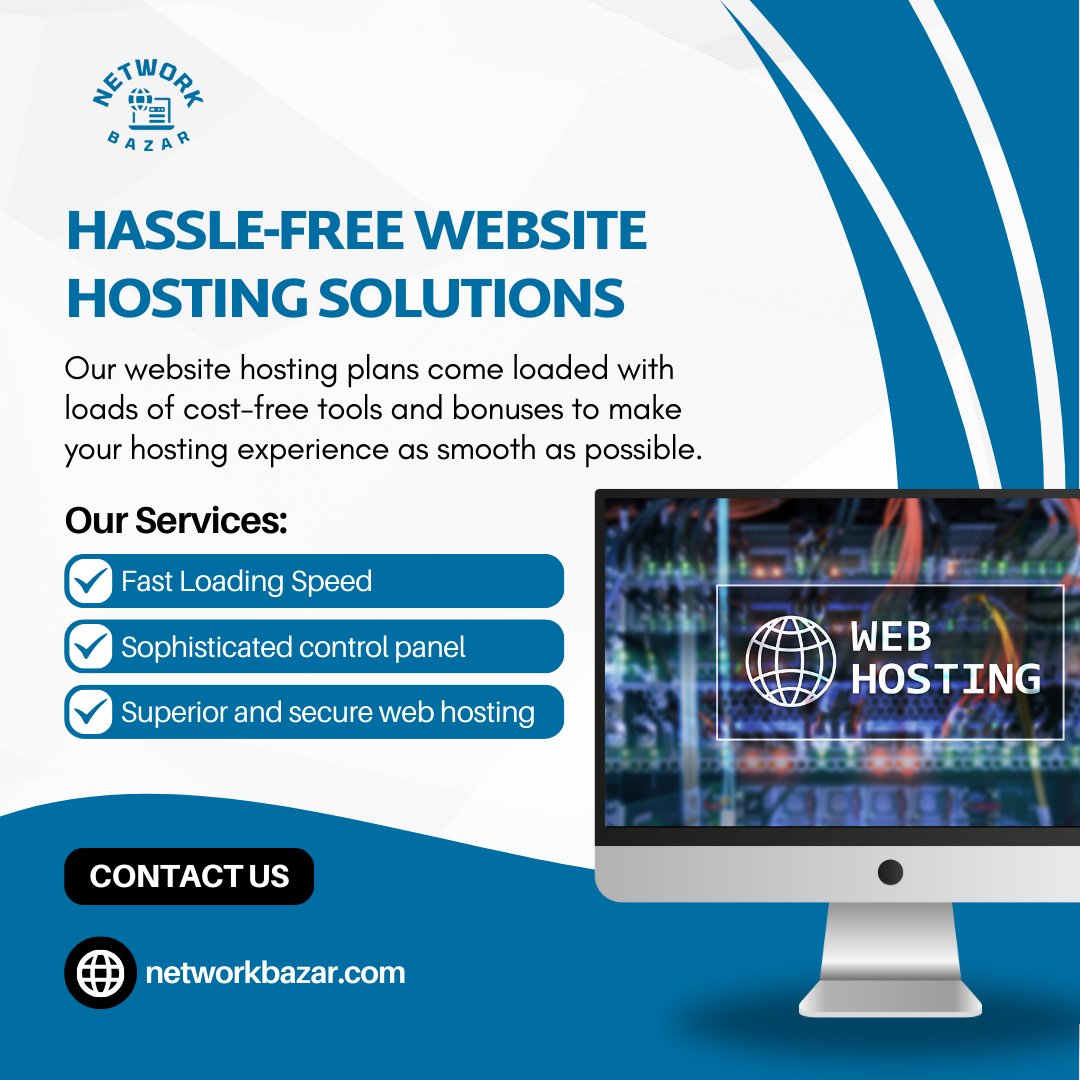 Supercharge your website hosting experience! 🌟 Our hosting plans are not just about storage and bandwidth – we go the extra mile to give you the tools and bonuses you need to succeed online. 💪

👉 networkbazar.com

#webhostingprovider #webhostingfacts #WebHosting