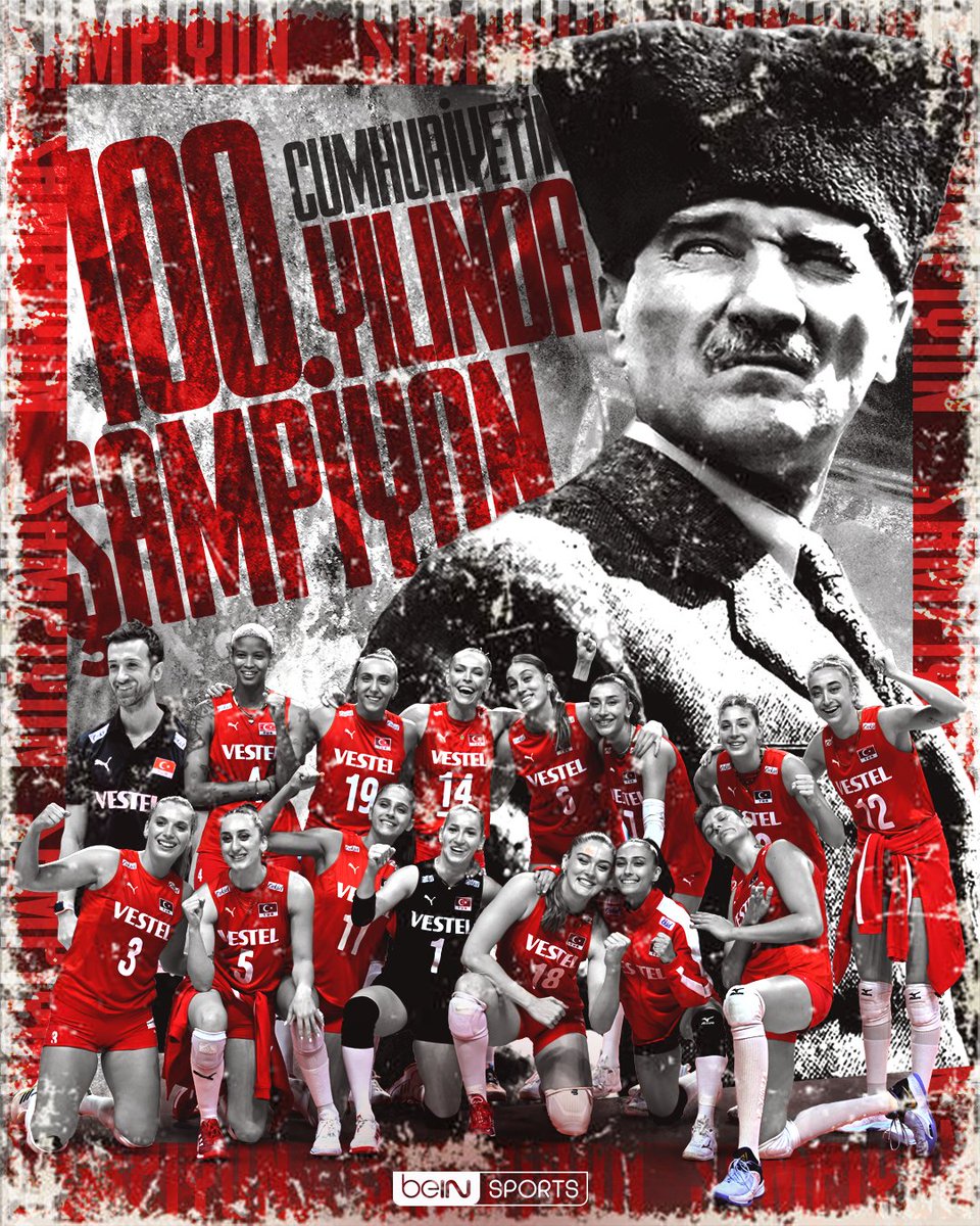 🇹🇷 Cumhuriyetin 100. yılında Türk kadınının zaferi!

🏆 Filenin Sultanları, Avrupa Şampiyonu!