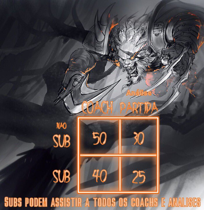 arlon547's tweet photo. Boa tarde amigos, to aqui pra anunciar que agora eu oficialmente faço coach (nao so de rengar) ( e nao só do top graças a Deus). O preço ta bem bacaninha e ainda tem como assistir mesmo nao comprando os coachs, alias, a cada 10 subs que eu receber em live rola 1 analise de graça. https://t.co/qBWoJPArxJ