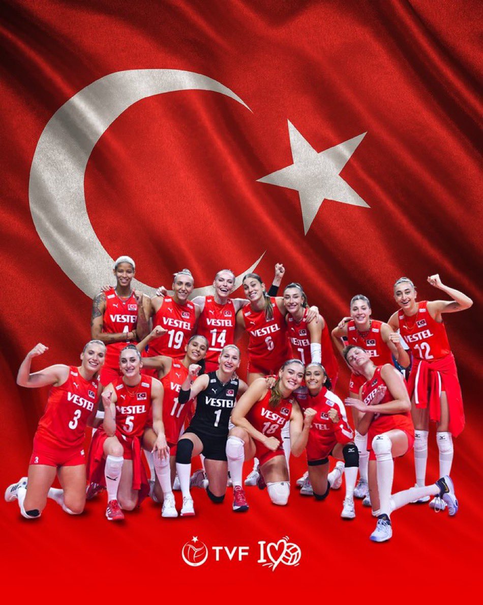 Milletler Ligi’nden sonra 2023 CEV Avrupa Şampiyonu olan A Milli Kadın Voleybol Takımımızı, teknik ekibi ve yöneticilerini yürekten 
kutluyorum.🏆🇹🇷
Cumhuriyetimizin 100. Yılında 2. defa gururluyuz ve mutluyuz. 💪Teşekkürler #FileninSultanları
#EuroVolley2023