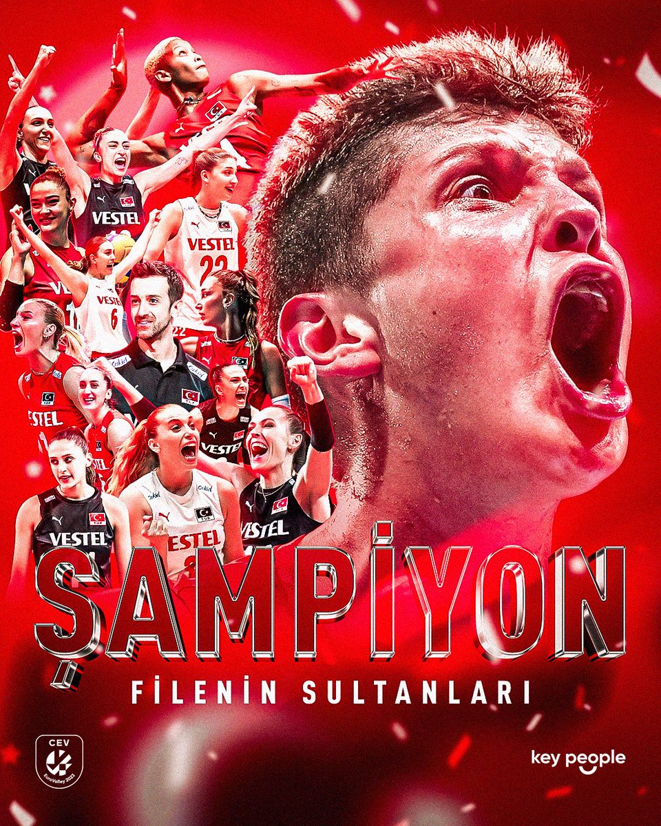 Ebrar Karakurt:

BİZ TÜRKİYE'YİZ BİZ ŞAMPİYONUZ! 🇹🇷 
Tribünlerde ve ekran başında sizler, sahada biz! Birlikte savaştık ve kazandık! Bu şampiyonluk güzel ülkemiz için... Avrupa'nın en büyüğü TÜRKİYE! ❤️🏆