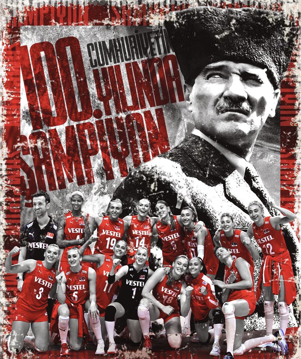 Cumhuriyetin 100. yılında Türk kadınının zaferi! 🇹🇷

2023 CEV Kadınlar Avrupa Voleybol Şampiyonası’nda Şampiyon olarak büyük bir başarıya imza atan Filenin Sultanları’nı tebrik ediyorum. 💪🏻

Sizinle gurur duyuyoruz.  🇹🇷

#FileninSultanları