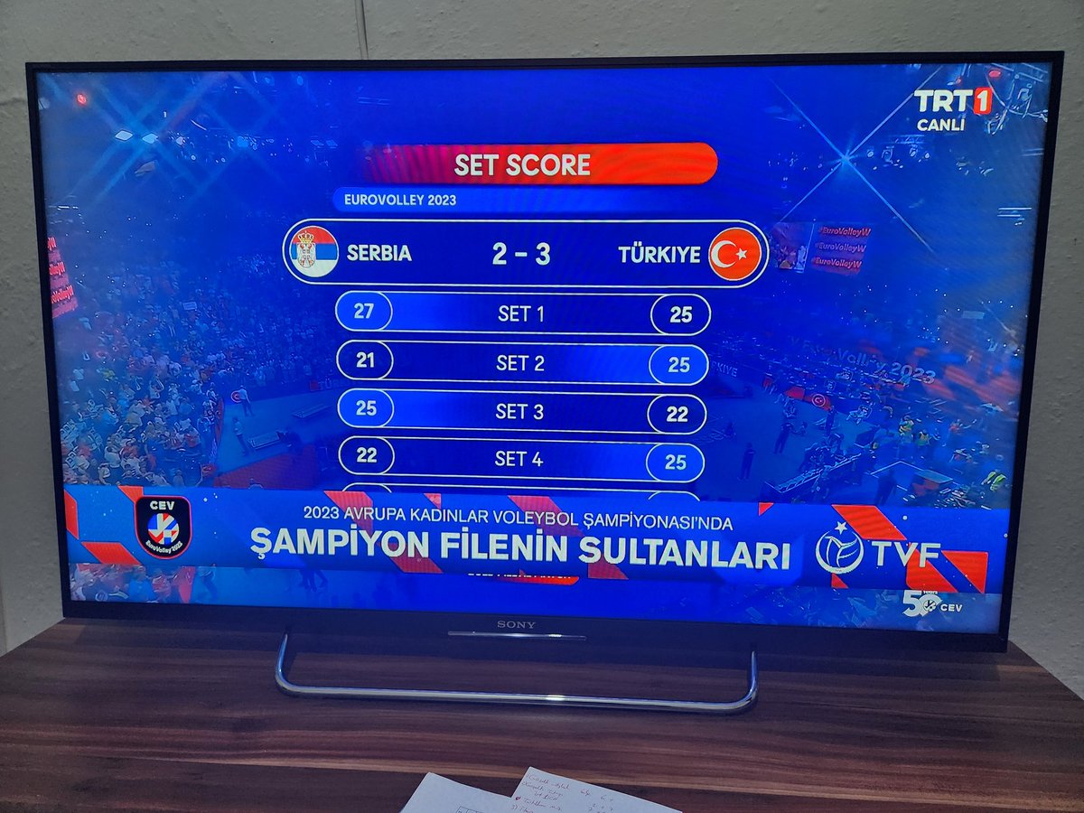 Ve sonunda Avupa Şampiyonu olduk...bravo bravo bravo kızlar <a href="/turkeyvolley/">Voleybol Türkiye</a> <a href="/champion/">Fernando</a>.