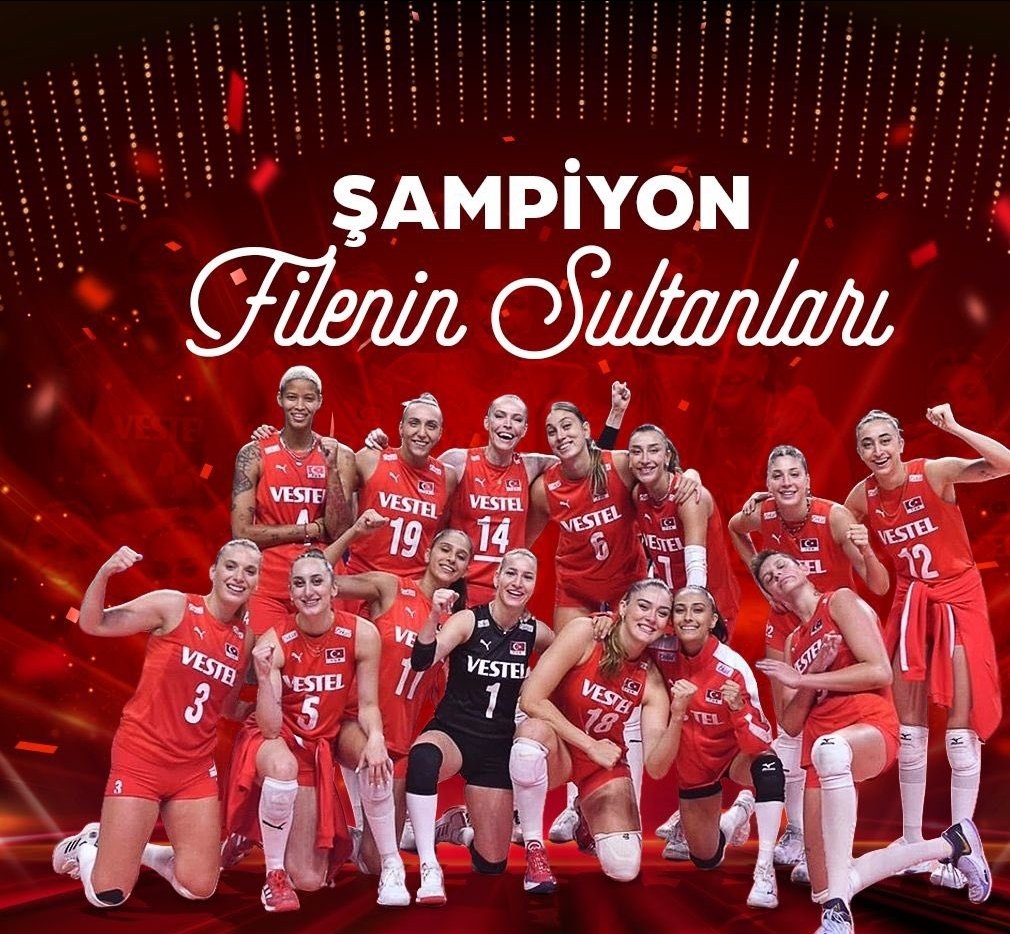 ŞAMPİYONNNN❤️🇹🇷❤️🇹🇷❤️🇹🇷❤️Yaşayın kızlar iyi ki varsınız. Pes etmediğiniz için hep var olun. Tüm kızlarımız sizi örnek alır umarım #FileninSultanlari #EbrarKarakurt #edaerdem #vargasairlines